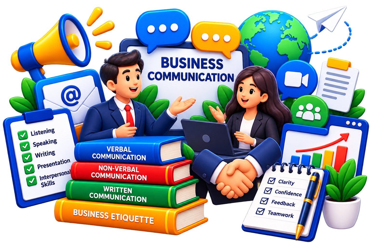 Business Communication illustration for BBA DAVV notes