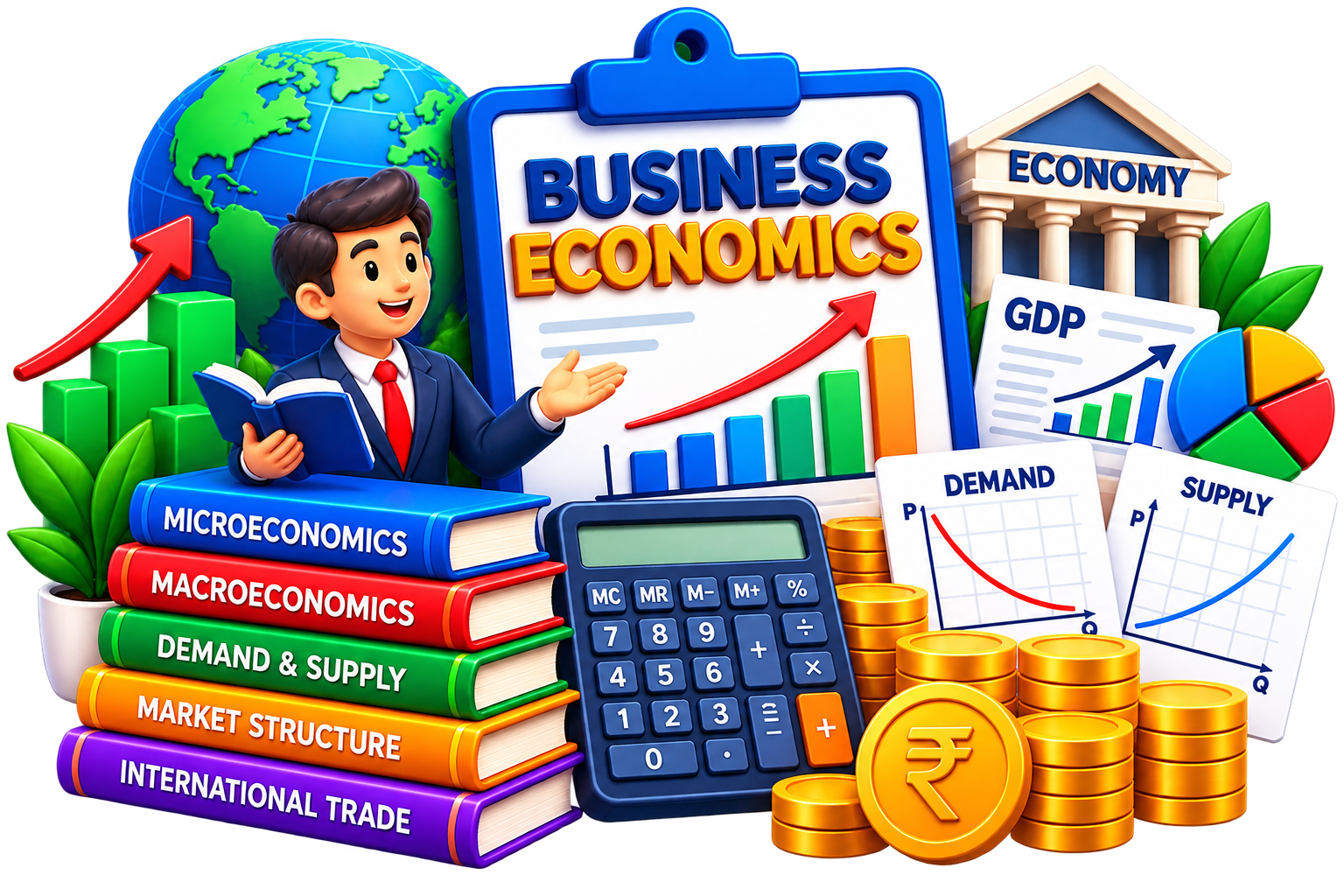 Business Economics illustration for BBA DAVV notes