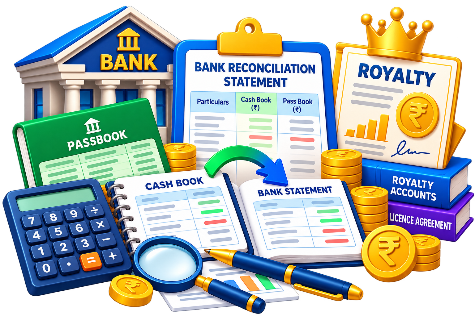 Bank Reconciliation Statement and Royalty Accounts unit icon