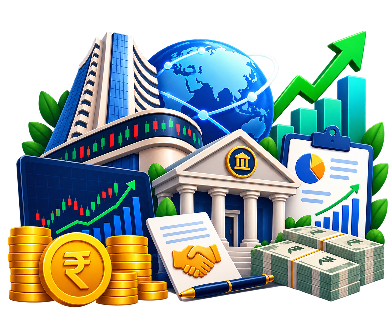 Financial Market and Financial Services illustration for BBA DAVV notes