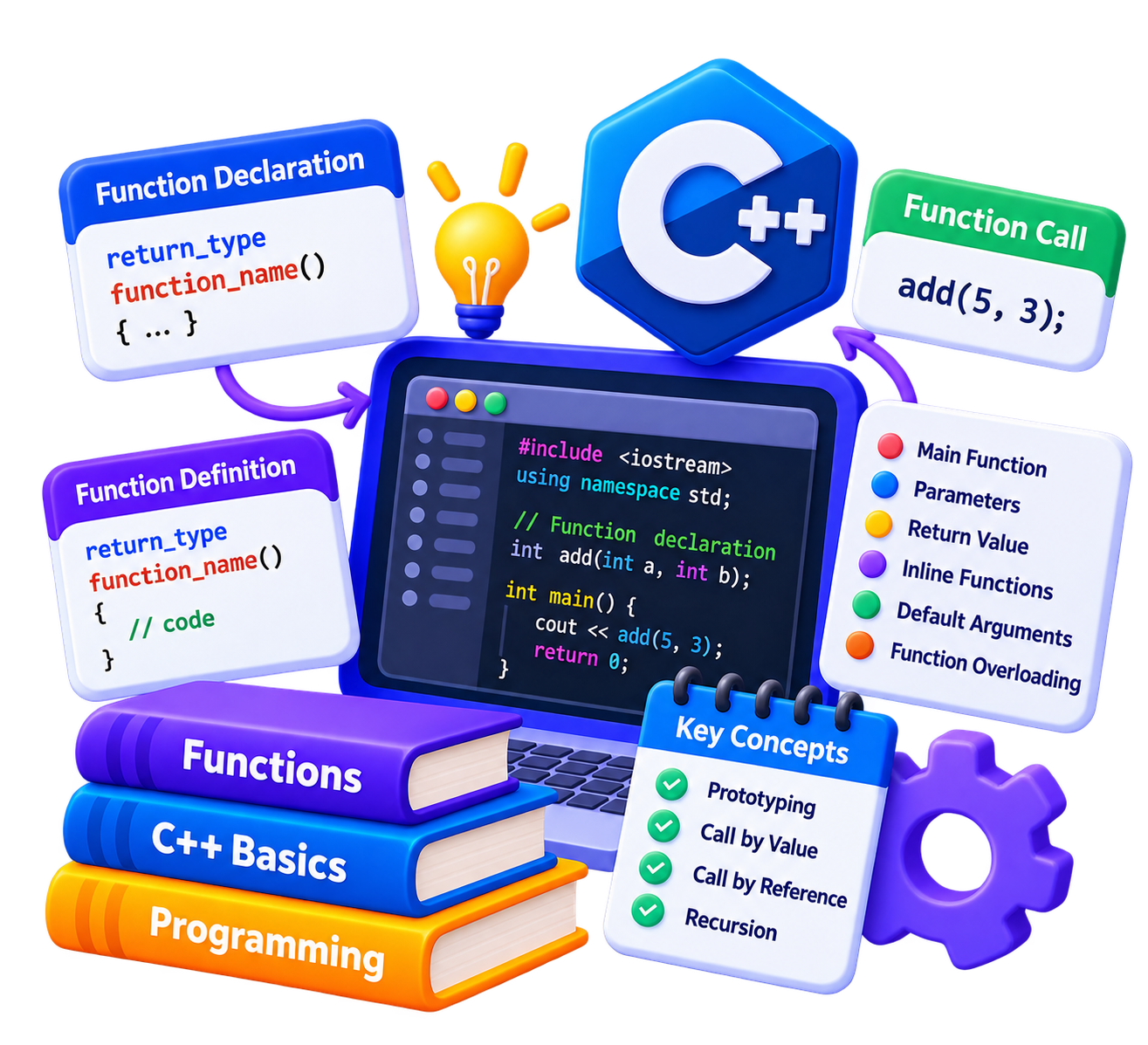 Functions in C++ unit icon