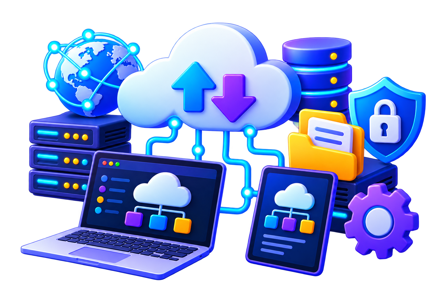 Cloud Computing illustration for BCA DAVV notes