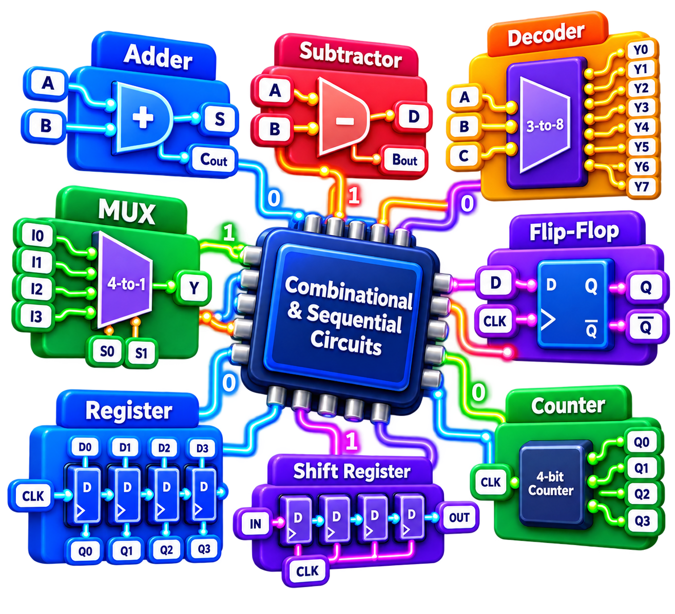 Combinational and Sequential Circuits unit icon