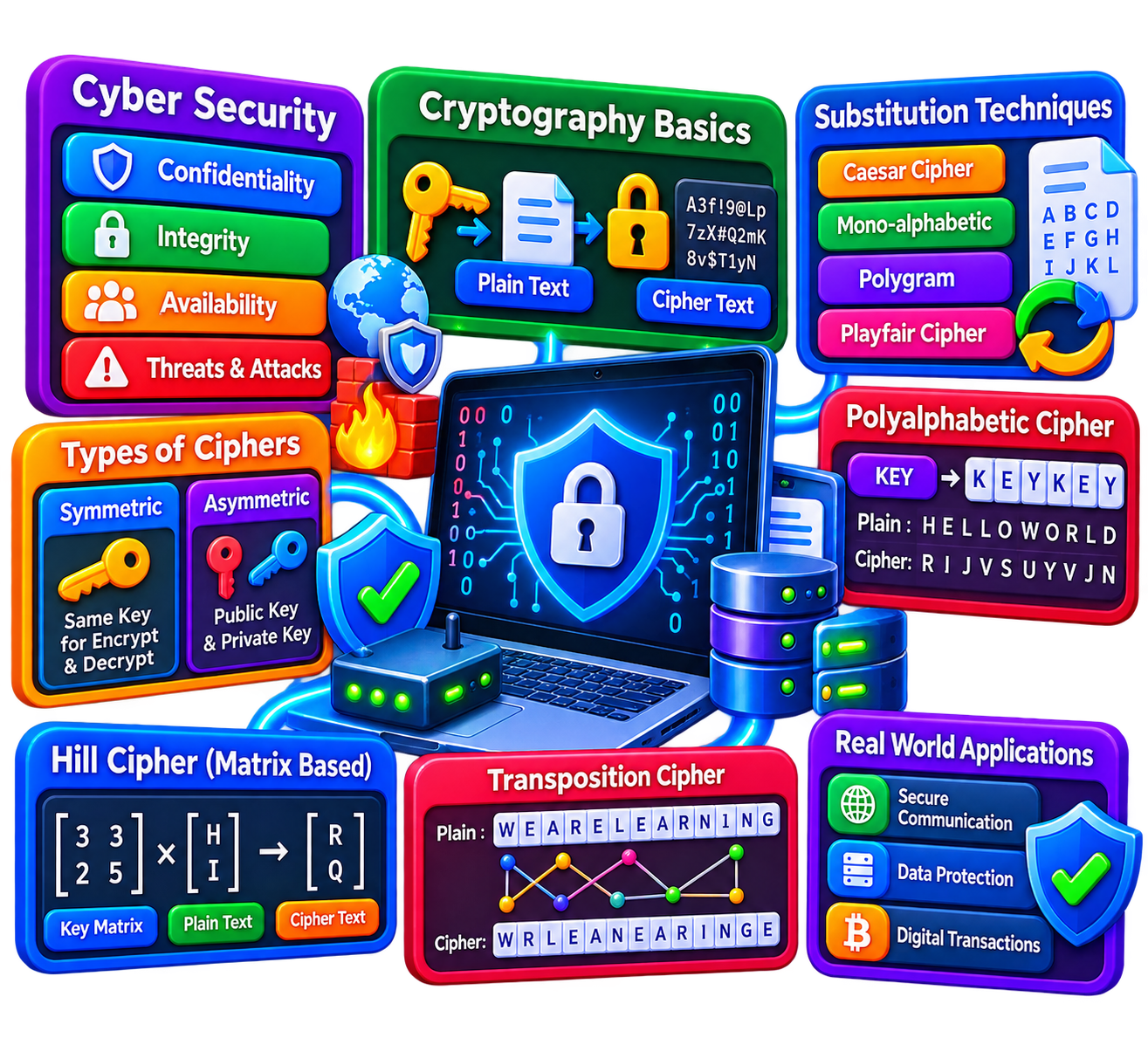 Cyber Security and Basics of Cryptography unit icon