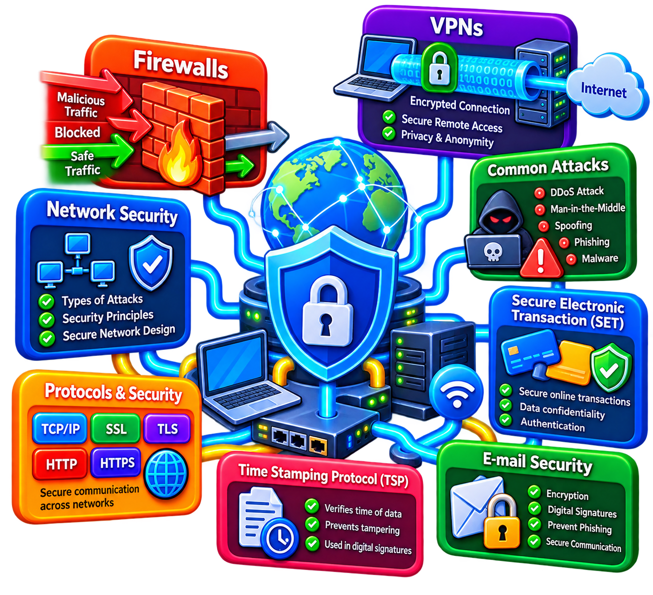 Network Security Firewalls and VPNs unit icon