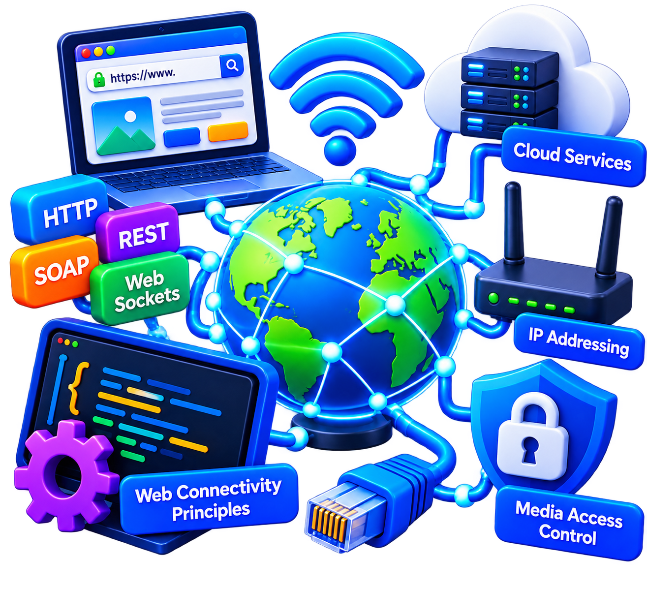 Web and Internet Connectivity Principles unit icon
