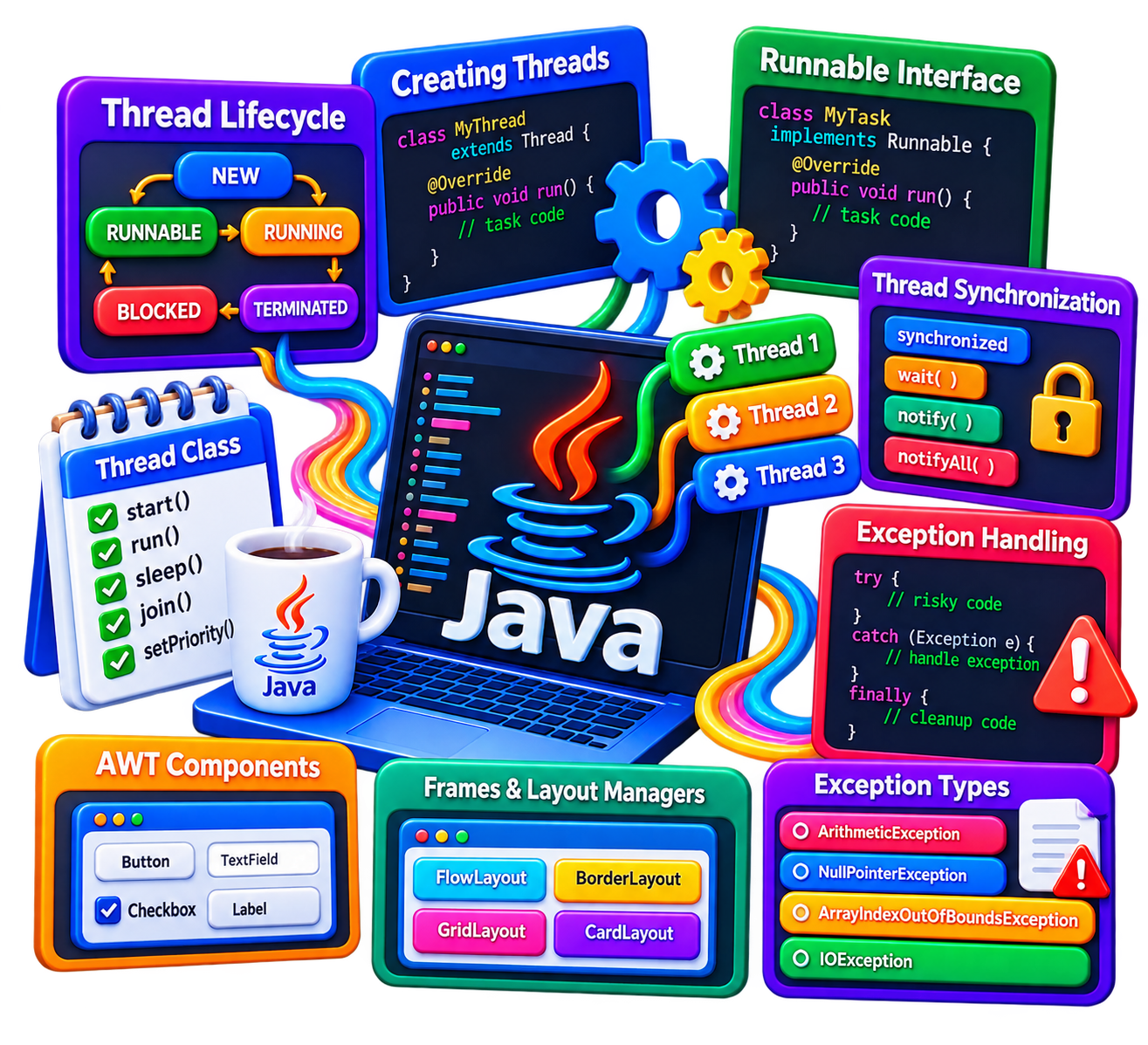 Multithreading and Exception Handling unit icon