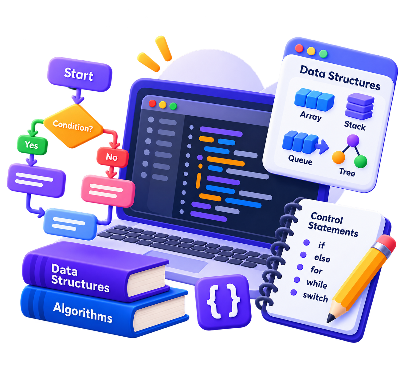 Control Statements and Data Structures unit icon
