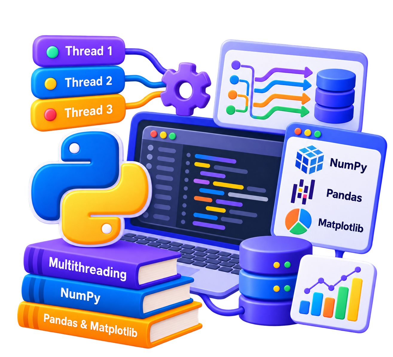 Multithreading and Data Libraries unit icon