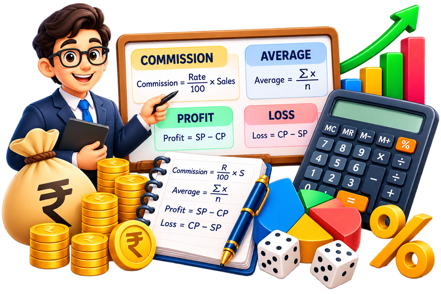 Commission, Average, Profit and Loss unit icon