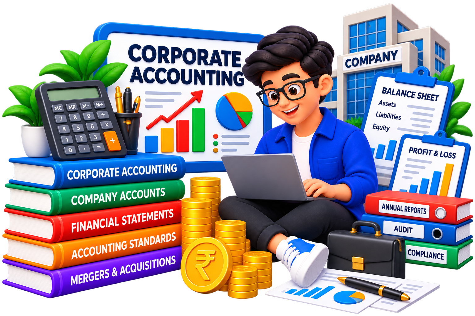 Corporate Accounting illustration for B.Com DAVV notes