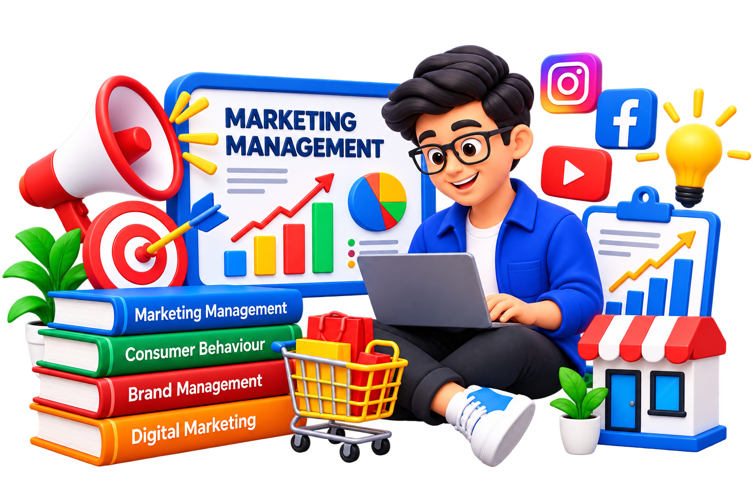 Marketing Management illustration for B.Com DAVV notes