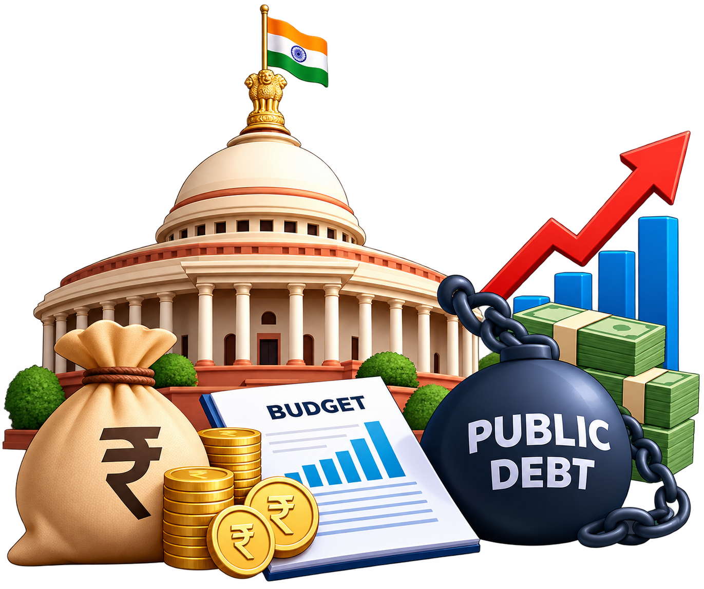 Public Expenditure and Public Debt unit icon